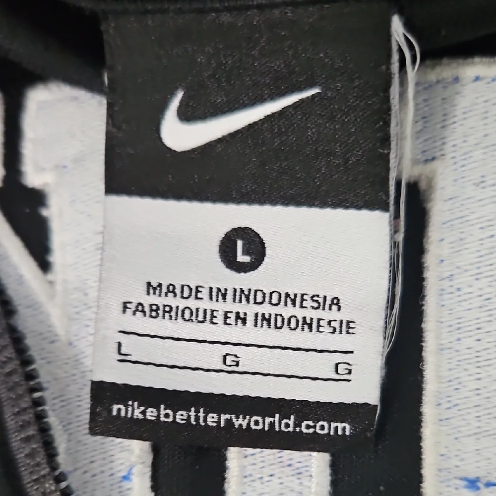 Nike Black and Blue Jacket with Varsity Style - Picture 2 of 5